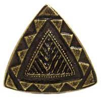 Emenee MK1182-ABR Home Classics Collection Southwestern Triangle 1-1/4 inch in Antique Matte Brass buttons Series
